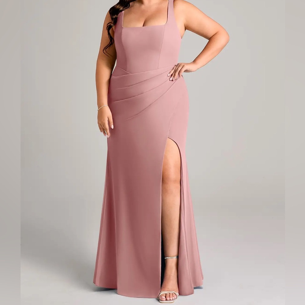 Elegant Dusty Rose Bridesmaid Dress